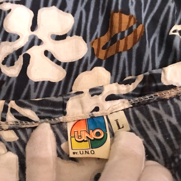 Island Skirt. Side Slits. Blue & White Hawaiian Design. Like s size 6. GUC - Picture 10 of 13